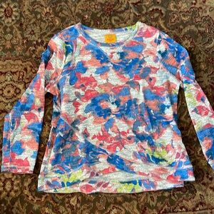 Ruby Rd petite long sleeve top with waist detailing